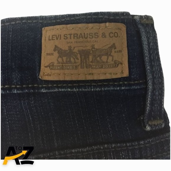 Levis 512 Perfectly Slimming Womens Jeans Capri Size 12 Blue Stretch - Picture 4 of 13